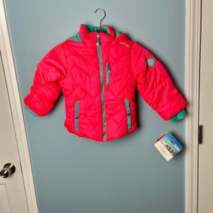 BIG CHILL GIRL’S COAT FREESTYLE SIZE 5/6 PINk & GREEN